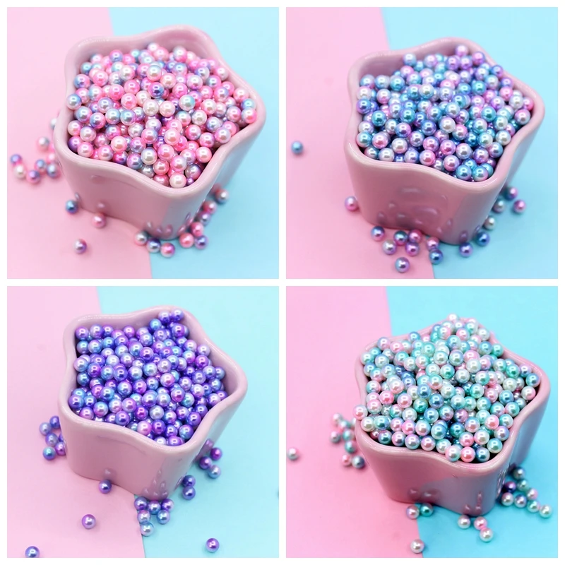 

200PCS 6mm Imitation Pearls Acrylic Round Pearl Spacer Loose Beads DIY Jewelry Making Neil Phone Case Hairpin Accessories Craft