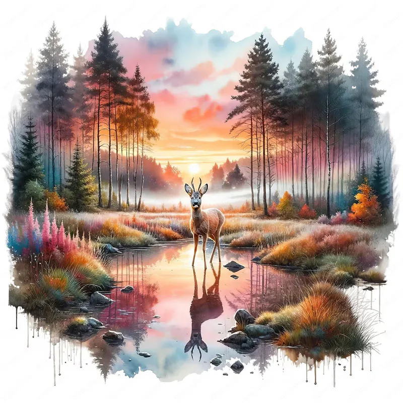 

Наклейка для туалета Roe Deer