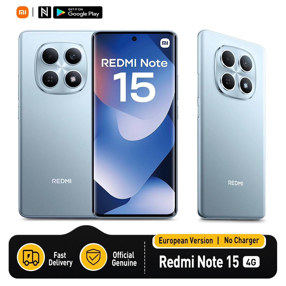 Xiaomi Redmi Note 15 European Version 128GB/256GB MTk Helio G100 Ultra, 6.77