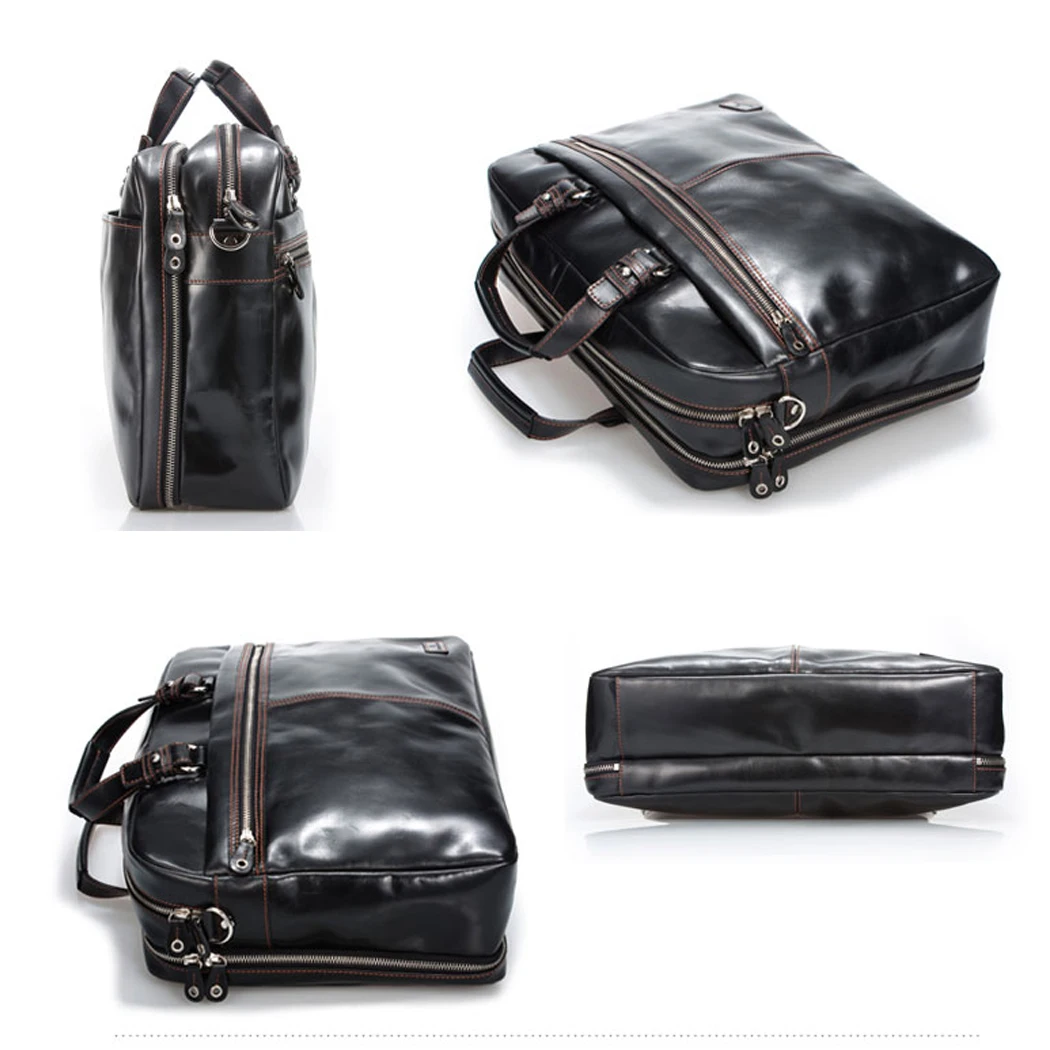 Роскошный мужской портфель из натуральной кожи деловая сумка мужская для