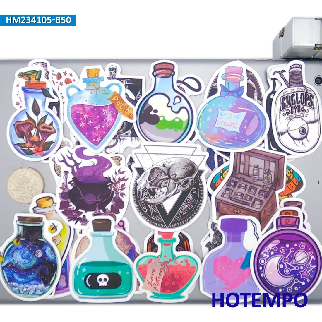 Наклейки на зелья ведьмы-фармацевта Волшебное волшебное пивоварение Ретро