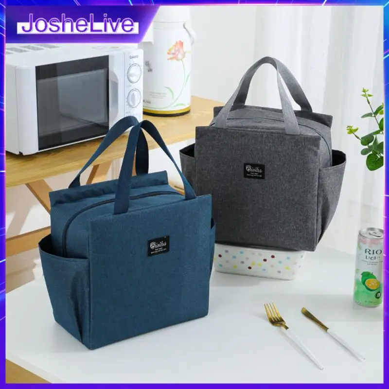 

Picnic Portable Lunchbox Bag Thermal Insulated Lunch Box Bento Pouch Dinner Insulation Bag Student Thickened Lunch Bag Travel