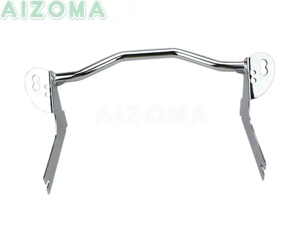 

Хромированные мотоциклетные Вспомогательные фары, передний держатель лампы Противотуманные фары, Монтажный кронштейн для Harley Road King 1994-2013 2012