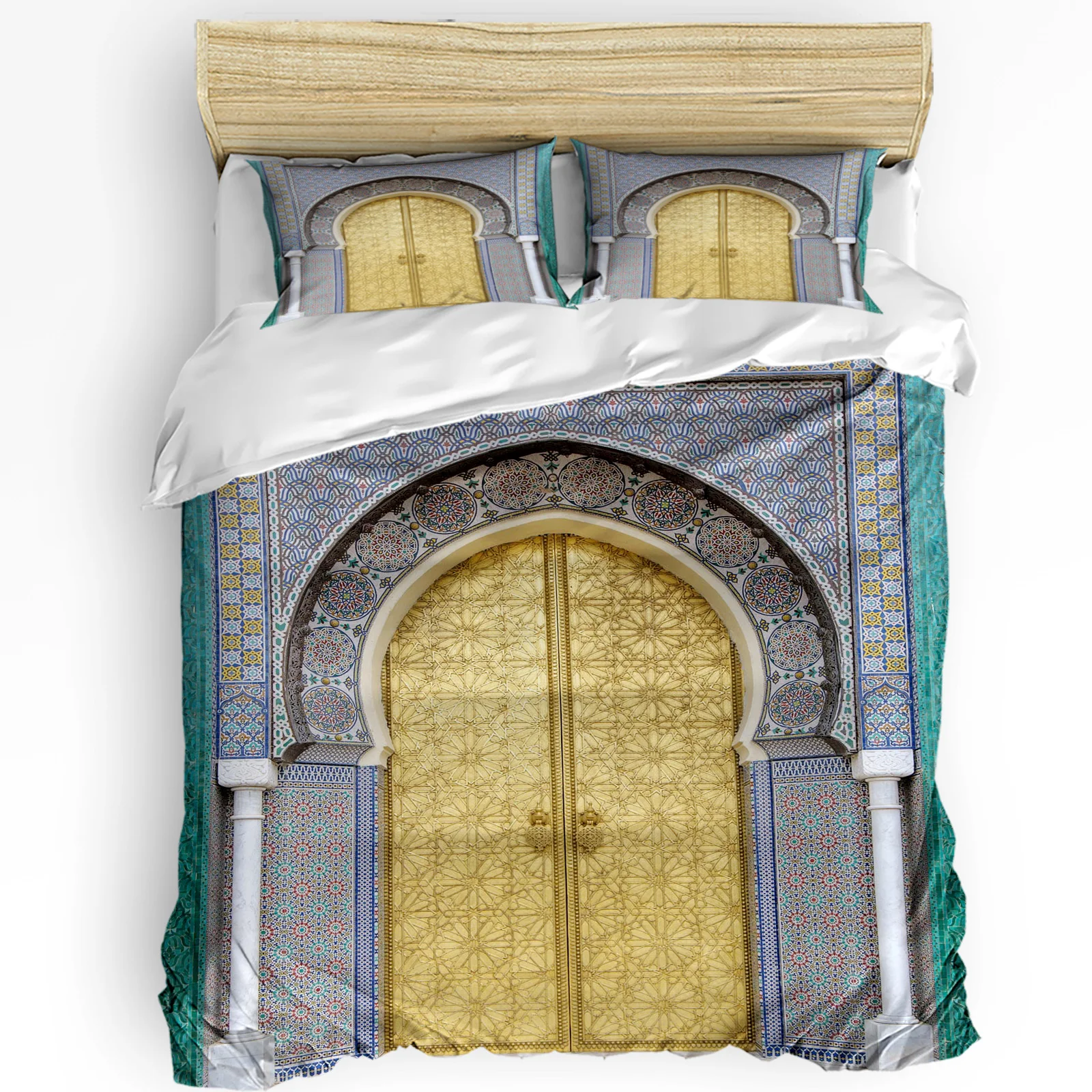 

Moroccan Door Printed Comfort Duvet Cover Pillow Case Home Textile Quilt Cover Boy Kid Teen Girl Luxury 3pcs Bedding Set