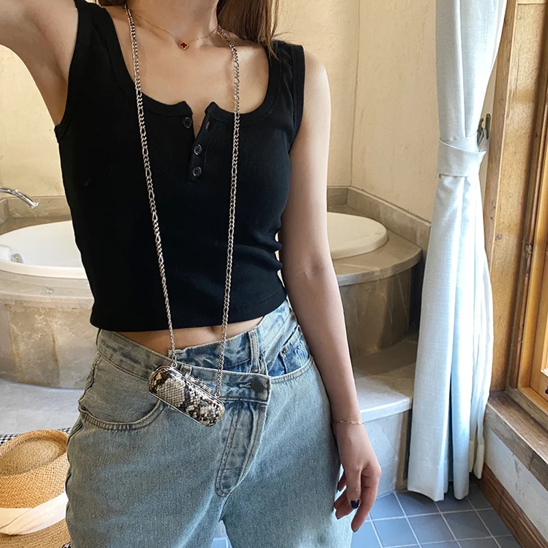 Вязаный жилет на бретельках женская внутренняя одежда нижняя рубашка летняя