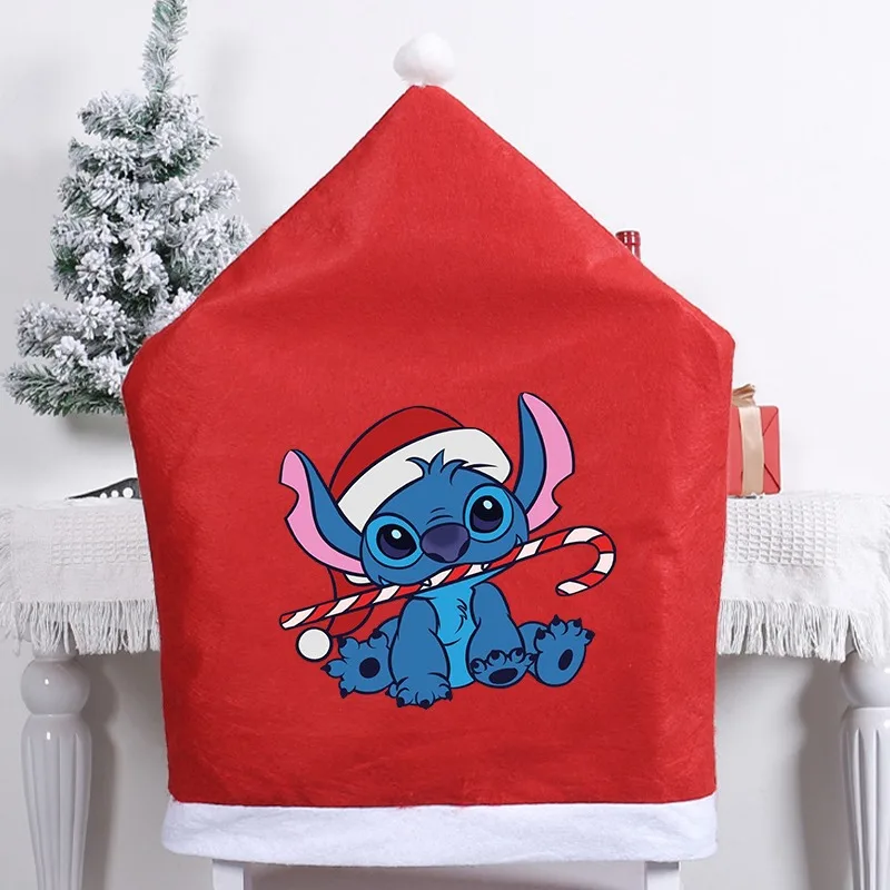 Рождественская шляпа Stitch Disney чехол на стул кавайный аниме подушка спинку для