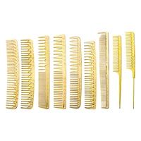 fashion electroplating gold trimmer comb professional salon hairdresser styling pin tail comb styling comb brush for women girls
