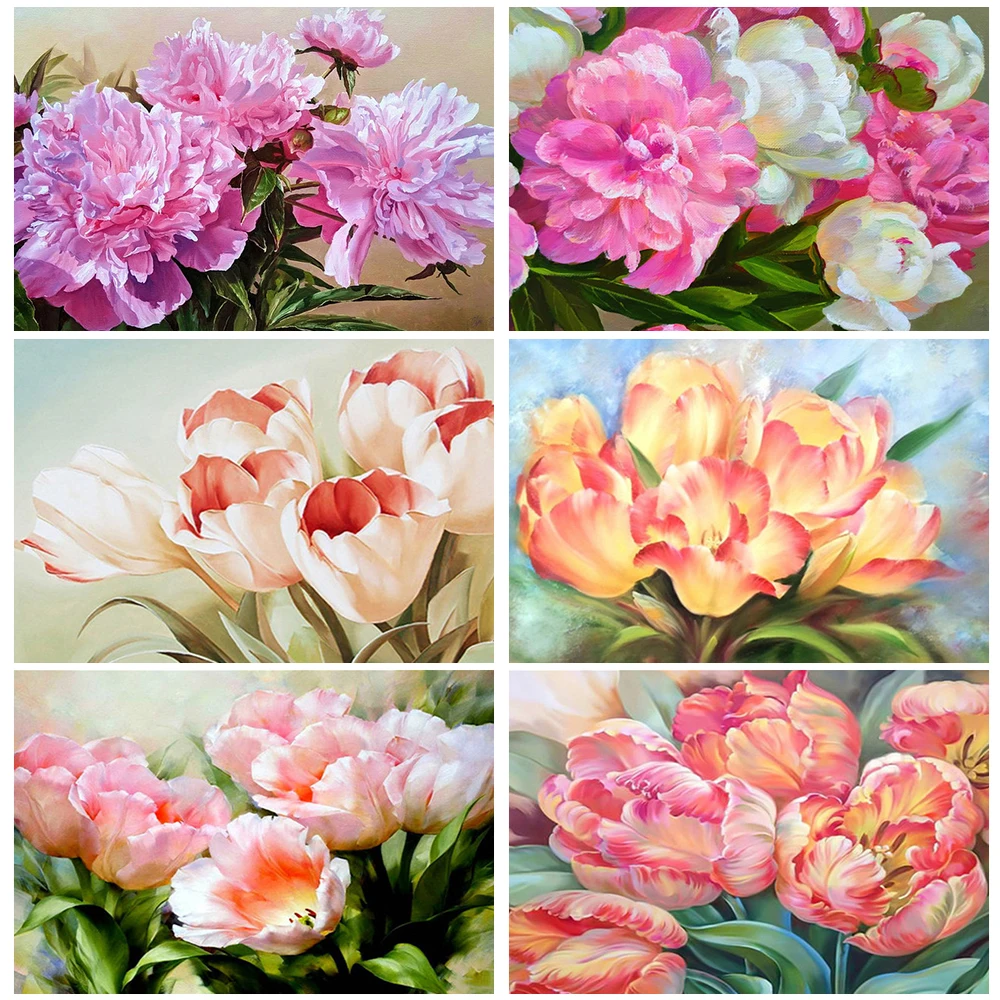 

Miaodu 5D Diamond Painting Flowers Picture Of Rhinestones Diamond Embroidery Mosaic Art Kits Handmade Hobby Home Wall Decor