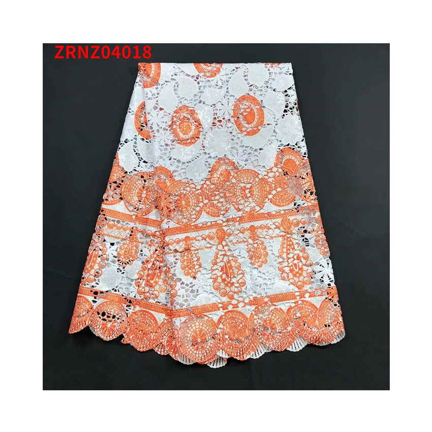 Популярная ручная работа африканская французская печать дышащая свадебная