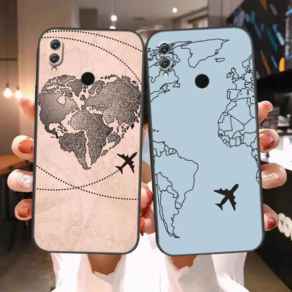 Case For HUAWEI Honor 9X 9 8X Max 80 70 60 50 30 20 10 10I NOTE 10 Lite Pro Case Funda Coque Shell Capa Aircraft Plane Airplane