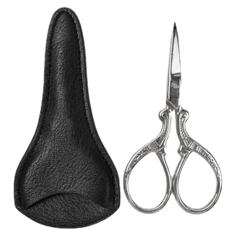 

Scissors With Leather Cover Sewing Embroidery Scissors With Leather Scissors Protector Sewing Crafting Sharp Scissors