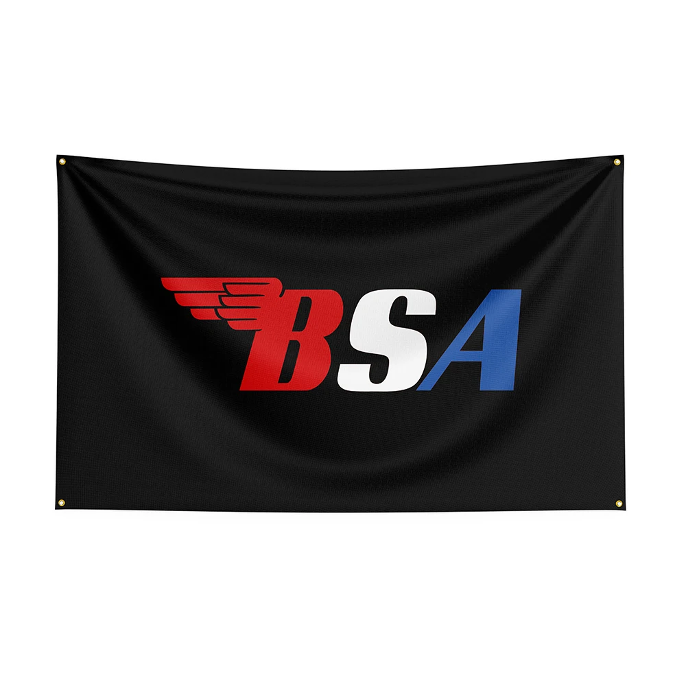 

3x5 Bsas флаг полиэстер Печатный гоночный мотоцикл баннер для декора