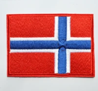 norway flag patch embroidered iron on patches sew on applique norwegian emblem applique kongeriket norge