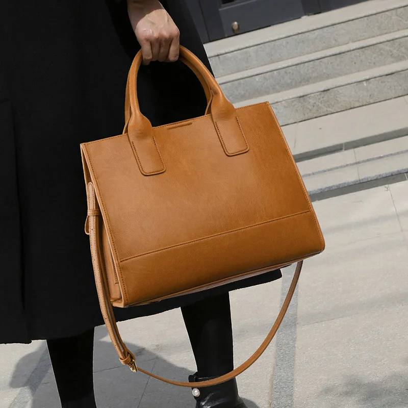 

Женская сумка-тоут из натуральной кожи, вместительный Повседневный Кошелек, роскошная модная сумка на плечо, лето 2023