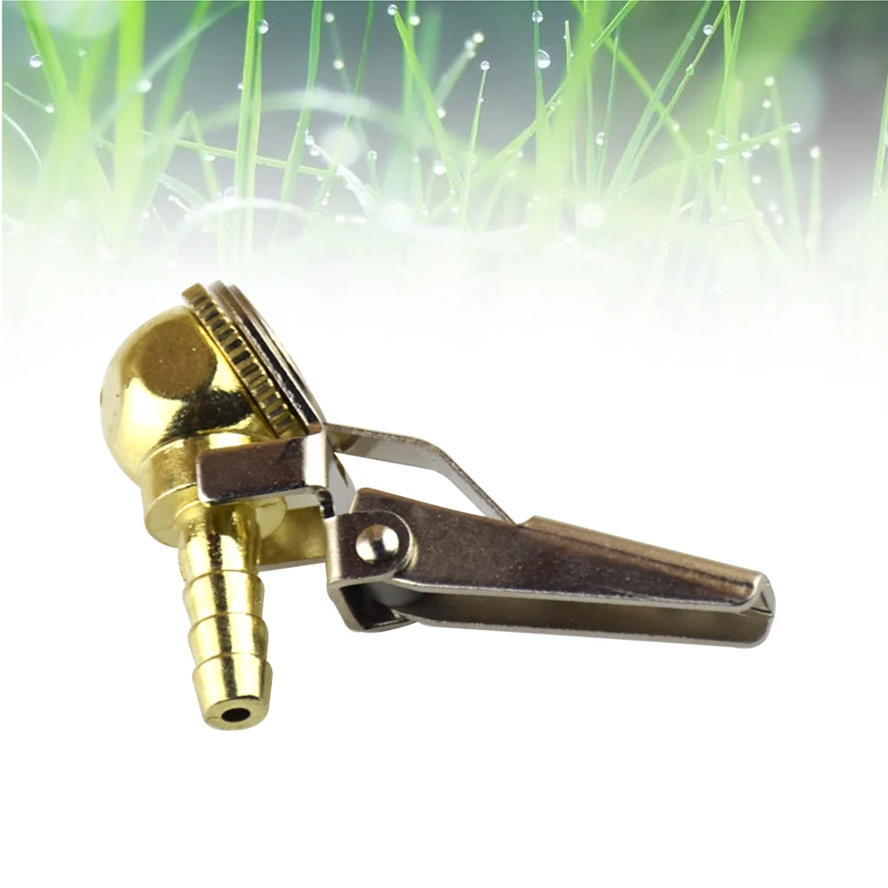 

Pure Copper Chuck Type Air Nozzle Pneumatic Pump Adapter Connector(Golden)