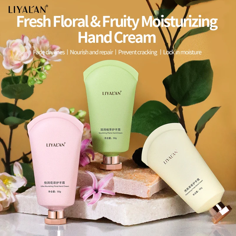 

50g Hand Cream Three Levels Moisturizing Whitening Dry Skin Care Soothes Nourish Repair Long Lasting Mini Cream Plant Extracts