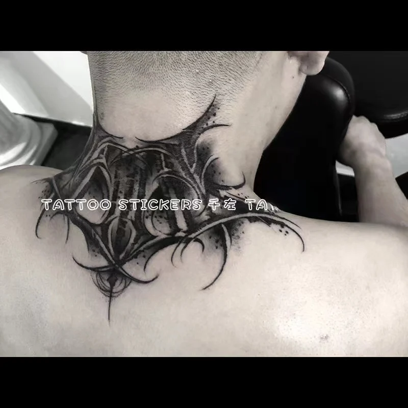 

Sdotter 2022 Neck Totem Waterproof Tatouage Temporaire Homme Fake Tattoo for Men Cool Body Art Large Pattern Temporary Tattoo St