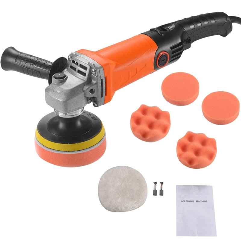 

Buffer Polisher 1200W Rotary Car Polisher,6 Variable Speed 600-8800RPM, Car Buffer Polisher with Side Handle EU Plug