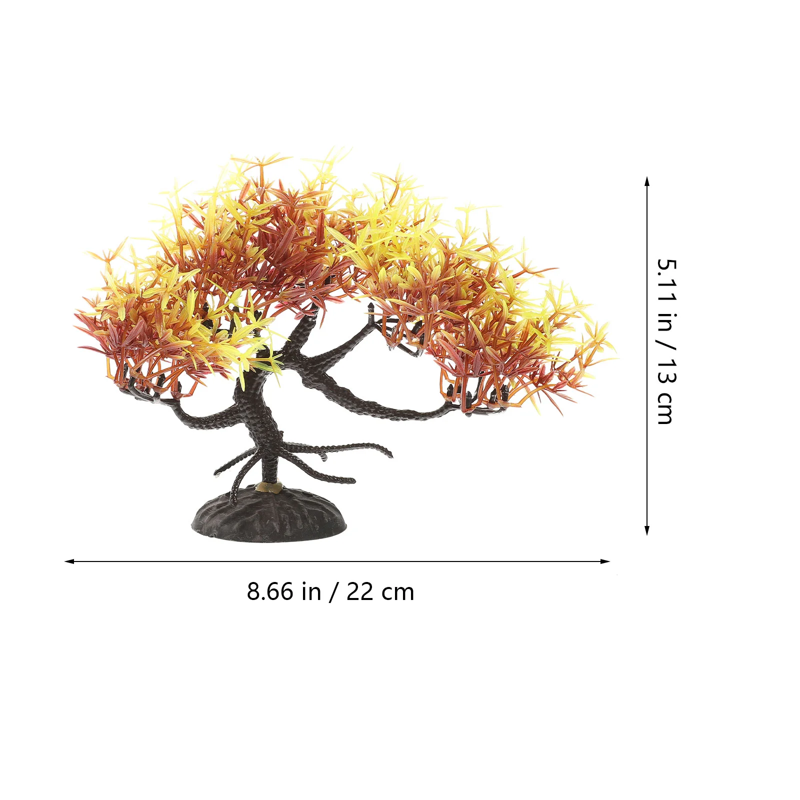 

2Pcs Artificial Fish Tank Bonsai Pine Tree Fish Tank Plants Aquarium Landscape Decor