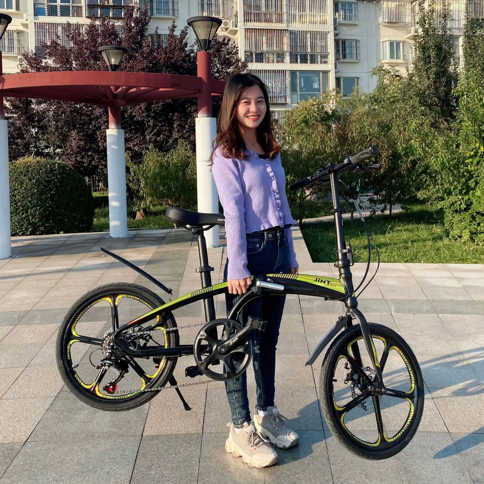 MFTZ500 башенное колесо MTB велосипед 20-дюймовая рама из алюминиевого сплава складной