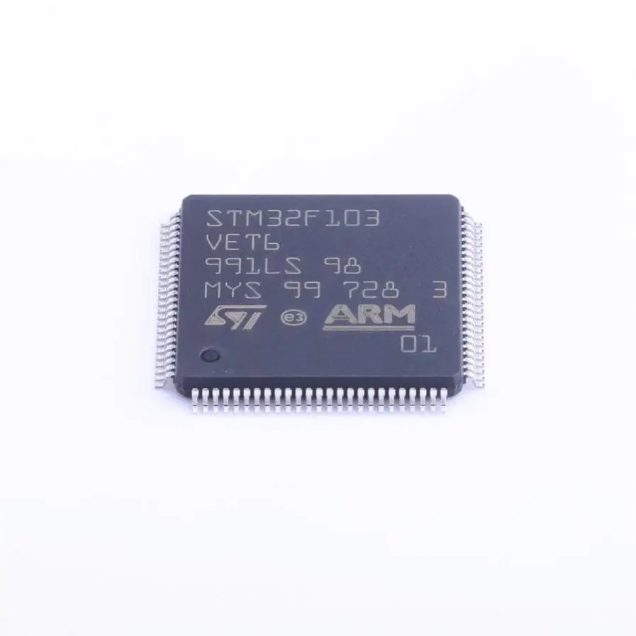

MCU 32-bit ARM Cortex M3 RISC 512KB Flash 2,5 V/3,3 V 3.5-контактный LQFP T/R STM32F103VET6
