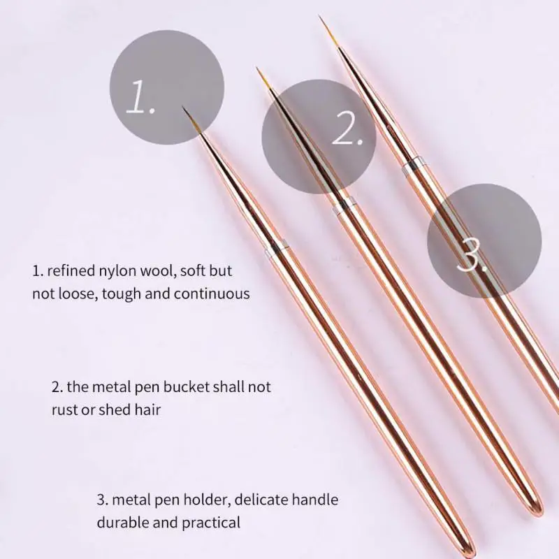 Nail Art Liner Brush Drawing Flower Striping Manicure Tools Nail Art Tools
