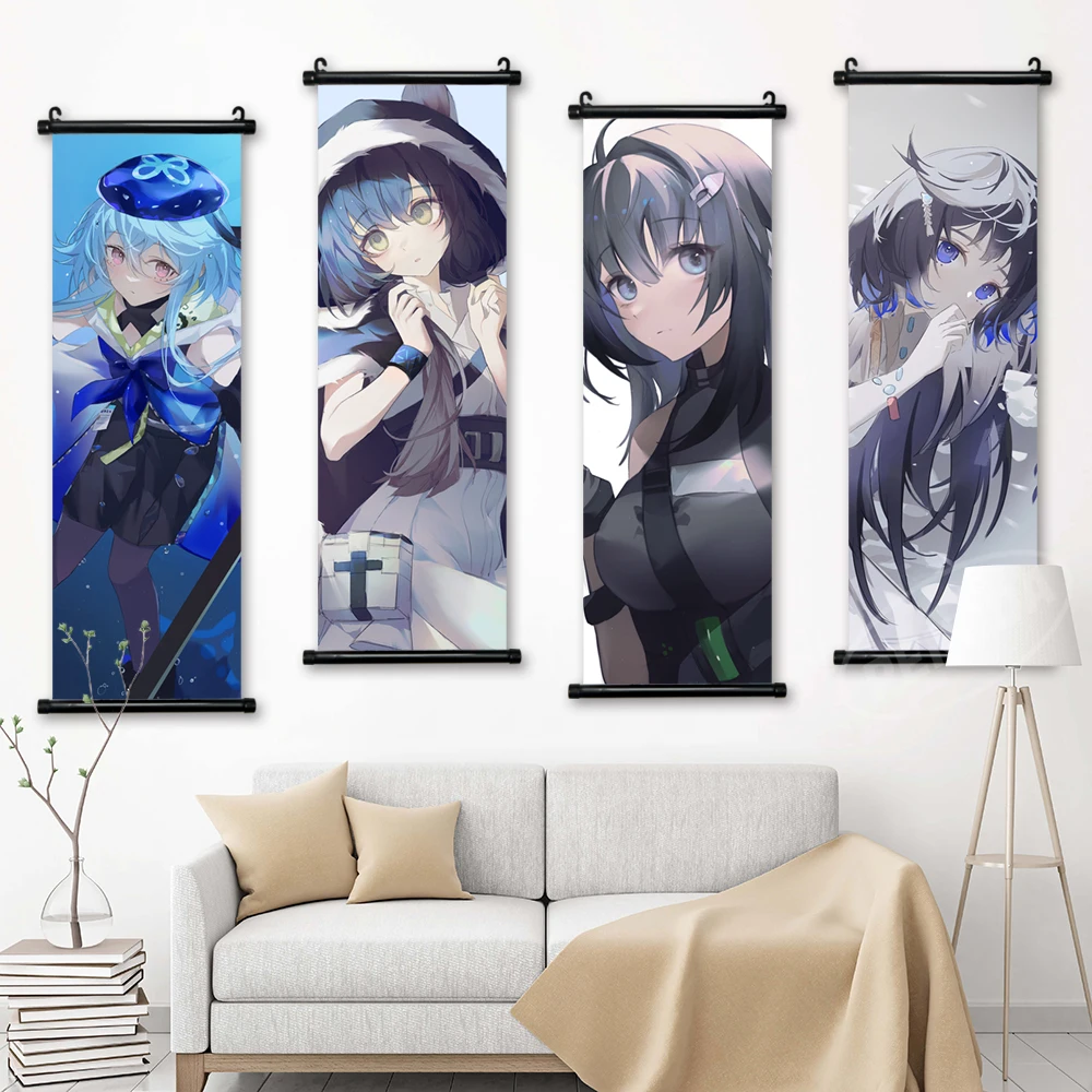 

Canvas Arknights Wall Art Game Prints Painting La Pluma Hanging Scrolls Surtr Posters Shamare Home Decor Living Room Pictures