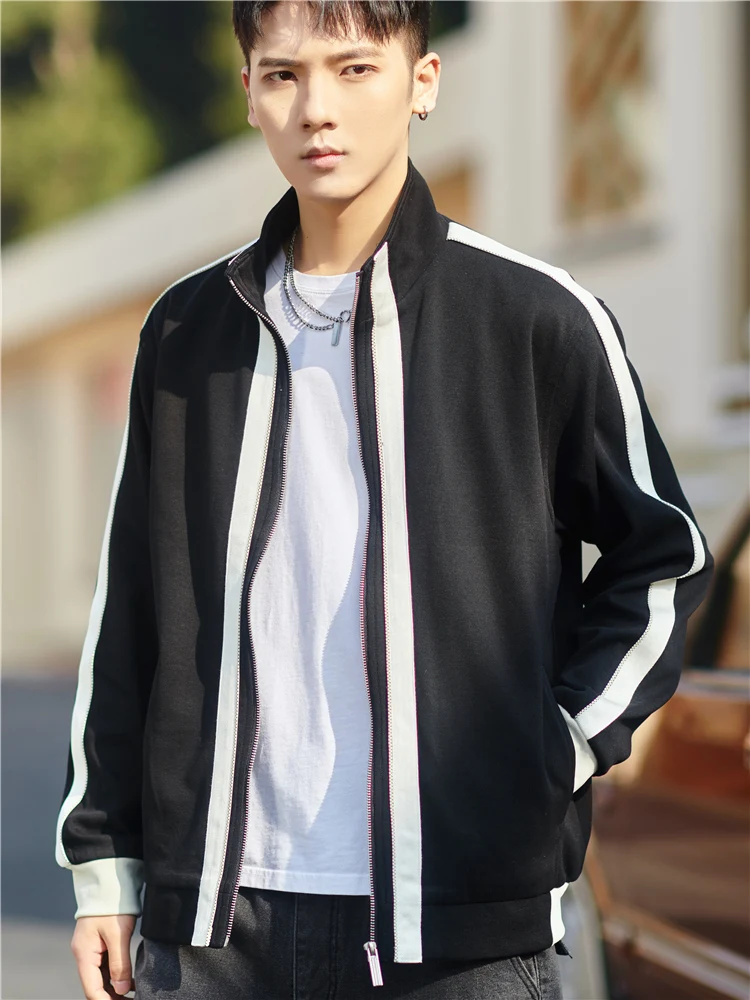 

2022 New Arrival Coat Spring Autumn Boy Jacket Men's Fashion Comfortable Patchwork Streetwear Jackets Men Size L-4XL W49