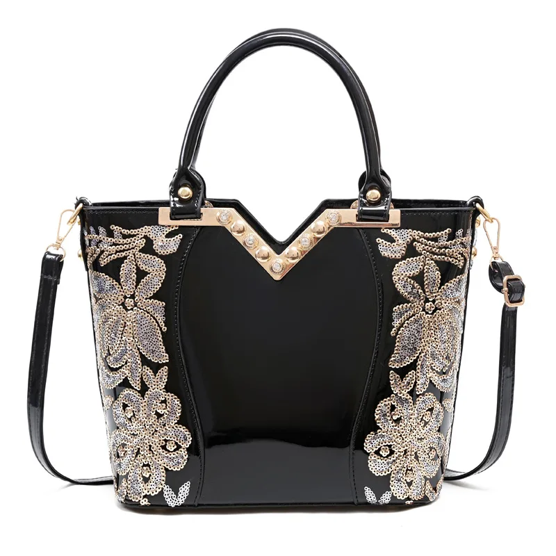 

Women Diamonds Simple And Noble Capacity Ladies Handbags Dignified And Elegant Bags Embellished Shoulder Bags Casual Messenger
