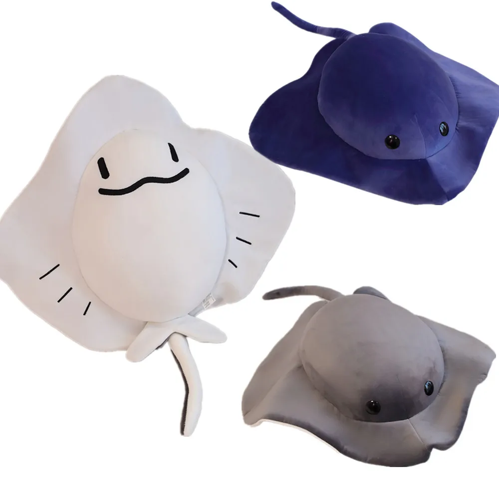 

Kawaii Manta Ray Plush Toys Japanese Ray Doll Throw Pillow Soft Stuffed Devil Fish Toy Sofa Cushion Gift for Girls Children