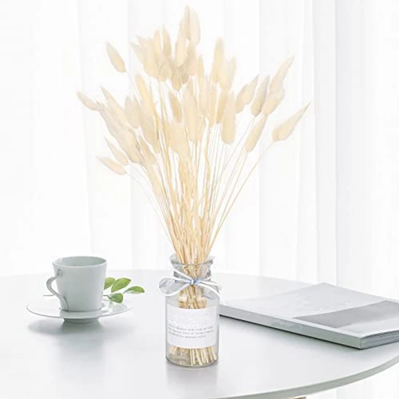 Акция! Сушеные хвосты кролика натуральные цветы композиции для свадьбы букет