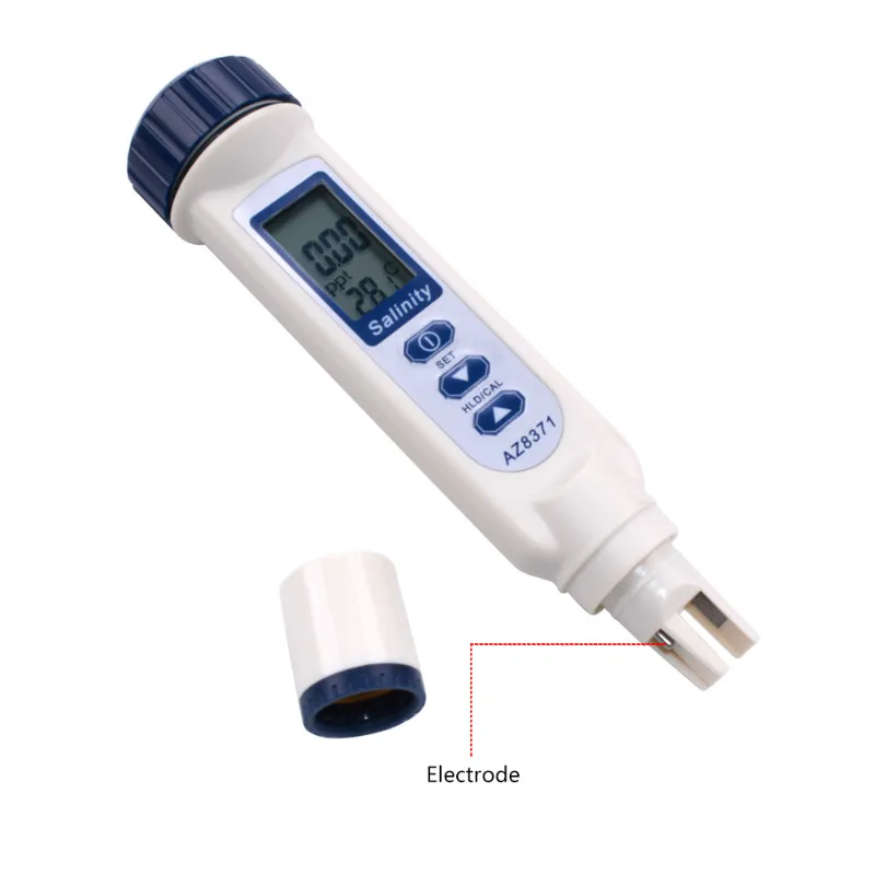 

Water Proof AZ8371 IP65 Salinometer Conductivity LCD Conductivity Pen type Seawater Tester Salinity Detector