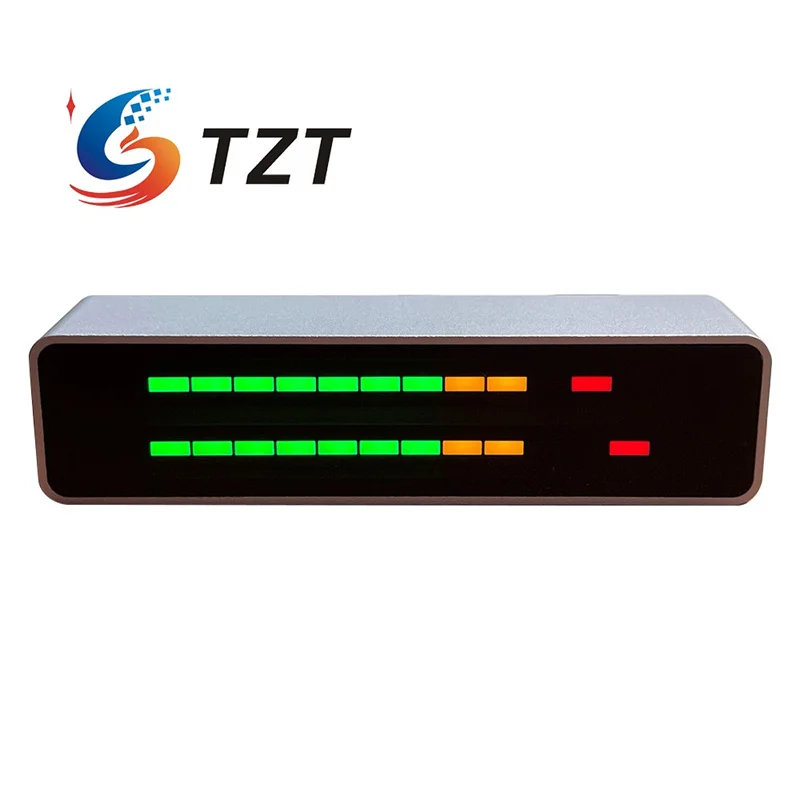 

TZT AK_DB12D_PRO 12-Segment Rhythm Light Three-Color Music Spectrum Display Stereo Music Level Indicator