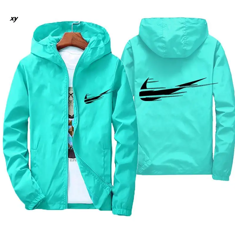 

2022 Men's Jacket Fashion Spring Autum Casual Streetwear Hoodie Jacket Men Waterproof Clothes Mens Windbreaker Coat Male Outwear