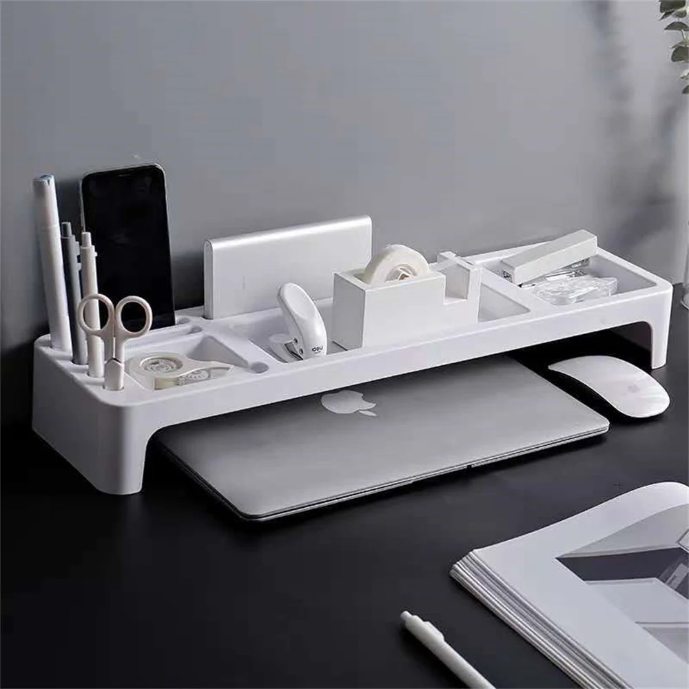 

Desktop Box Computer Desktop Stand Multi Color Monitor Stand Computer Screen Stand Elevator Monitor Storage Rack Portable Shelf