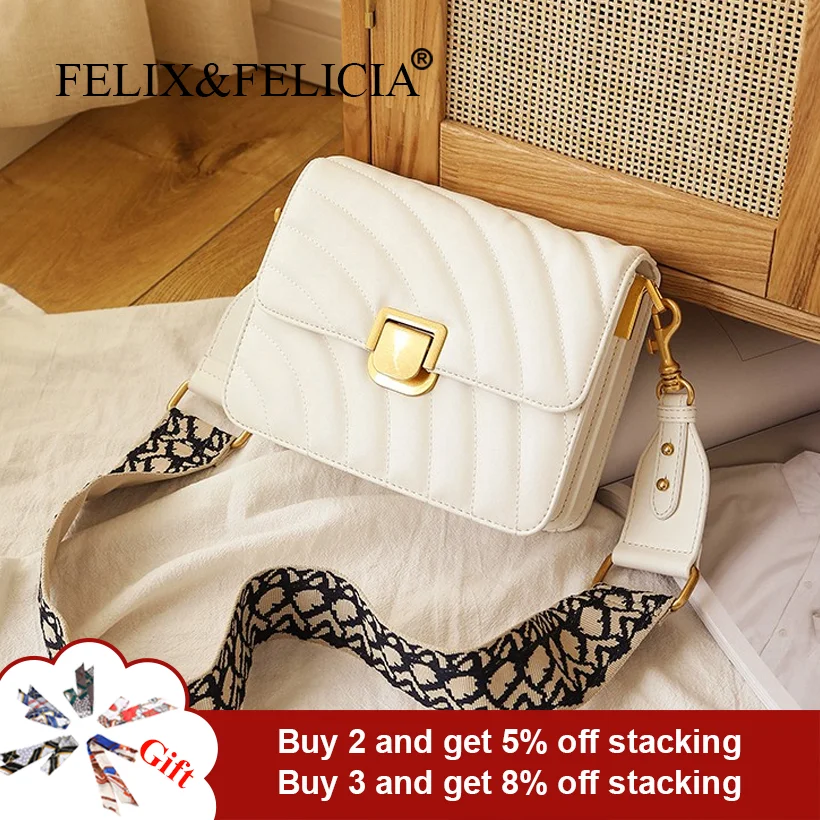 FELIX&FELICIA Brand Genuine Leather Crossbody Bags for Women High Quality Designer Fashion Female Shoulder Retro Messenger Bag