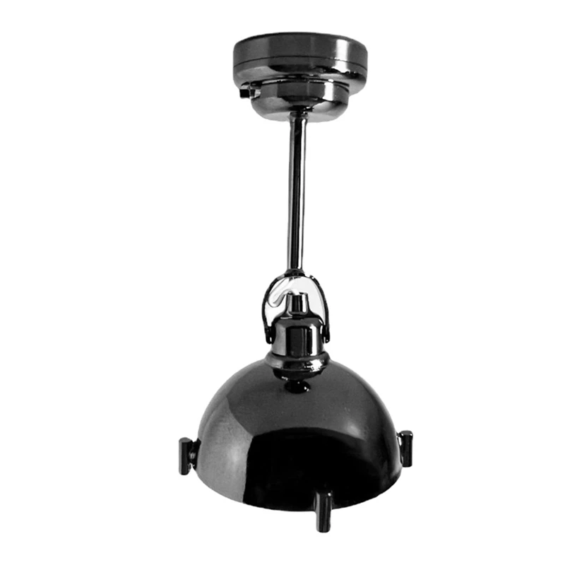 

1/12 Scale Dollhouse Miniature Metal LED Chandelier Ceiling Lamp Furniture For Dollhouse Decoration Accessories