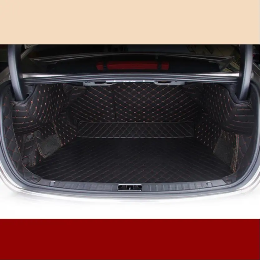 

for volvo S60 leather car trunk mat 2010 2011 2012 2013 2014 2015 2016 2017 2018 cargo liner accessories rug carpet