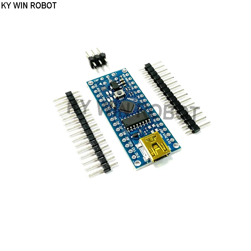 1 шт. MCU Mini USB Nano V3.0 ATmega168P CH340G 5 в 16 м модуль Микроконтроллер плата для Arduino CH340 168P NANO 3,0