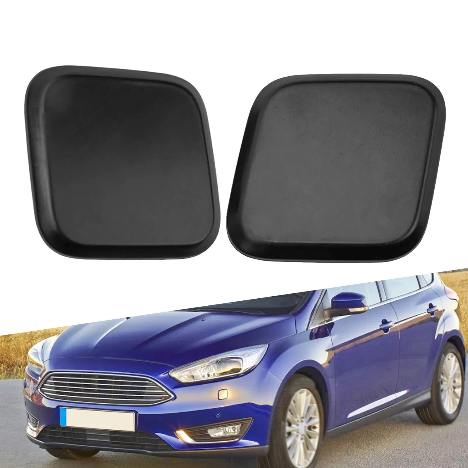 

Левый и правый передний бампер, насадка для омывателя фар, крышка для Ford Focus 2015-2018, автозапчасти, аксессуары