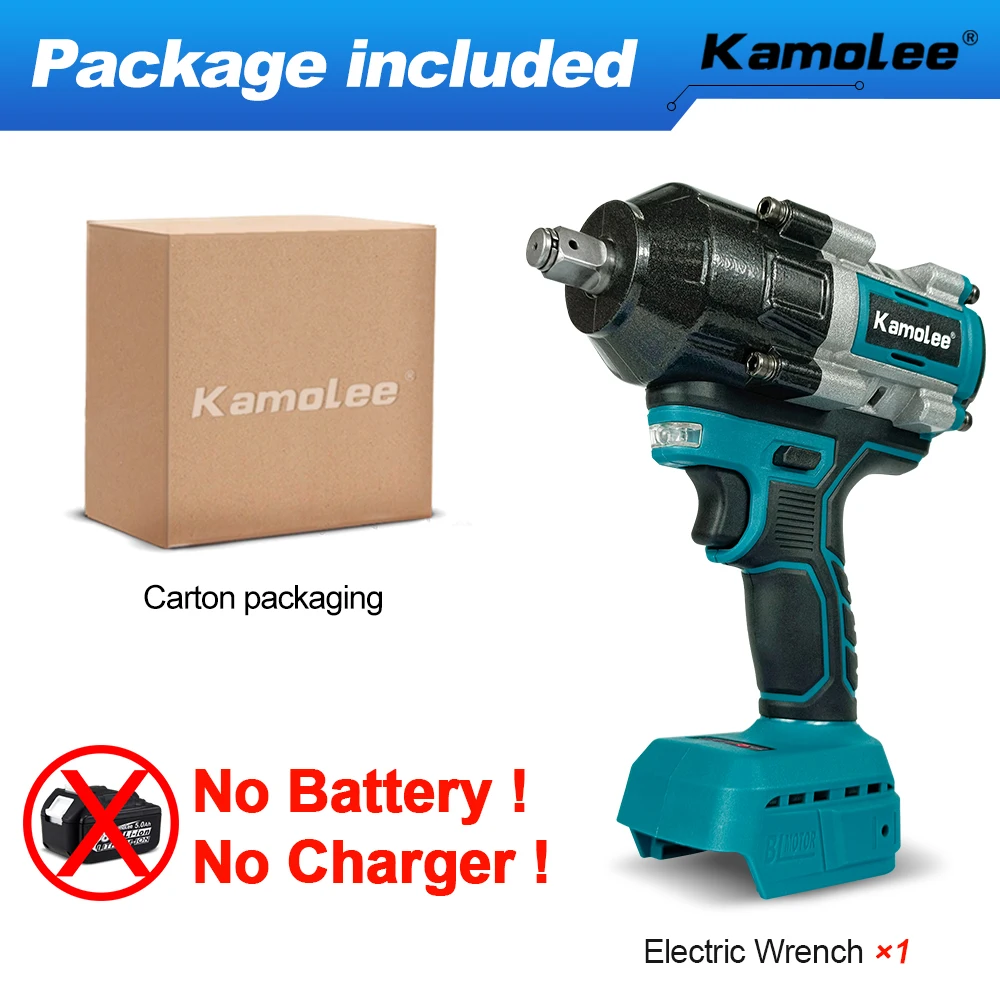 

Электрический ударный гайковерт Kamolee 2100 Нм