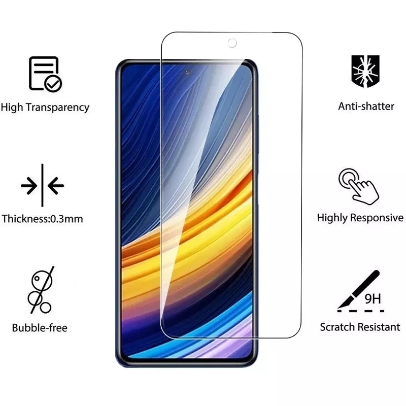 Tempered Glass For Xiaomi Redmi Note 11 11S Note11 10 9 9S 8 X4 Pro 5G Screen Protector For Poco X3 Pro X4 F4 F3 M3 M4 GT Glass
