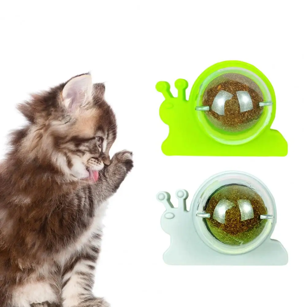 

Pussy Licking Toy Cartoon Dust Cover Natural Materials Spin Lollipop Increase Appetite Professional Catnip Wall Ball Cat Toy