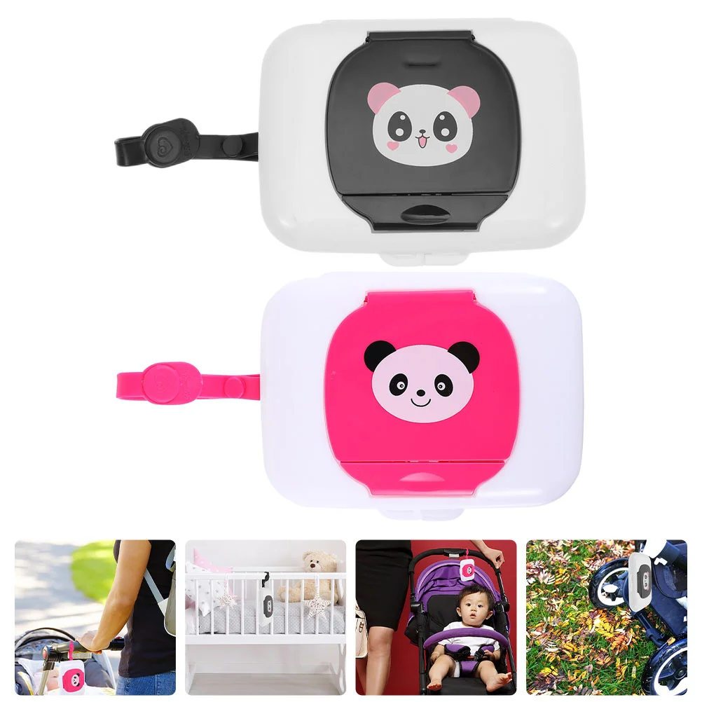 

Wipes Wipe Holder Baby Dispenser Case Tissue Box Travel Container Wet Refillable Storage Portablethe Go Reusablebag Carrier
