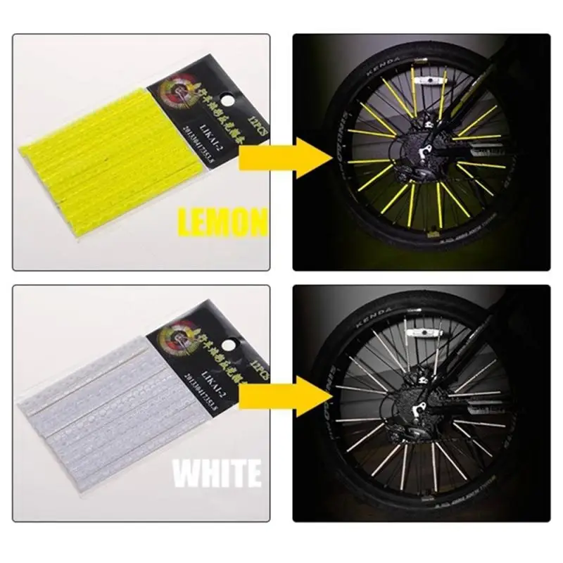 

New Cycling Fluorescent Reflective Tape Bike Reflective Stickers MTB Bicycle Adhesive Tape Safety Decor Sticker Bike Accessories