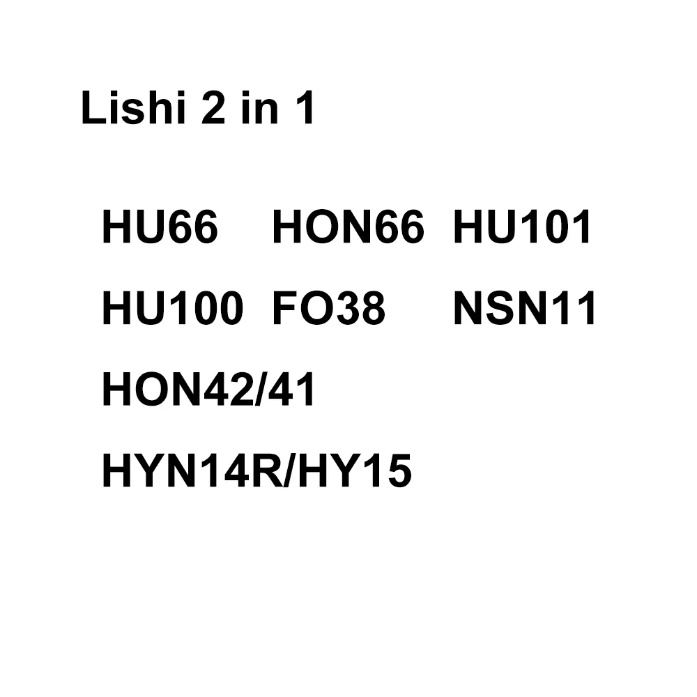 Фото Декодер Lishi HU66 2 в 1, инструмент Lishi HU66 HON66 HU101 HU100 FO38 NSN11 HON42/41 HYN14R/HY15 №2