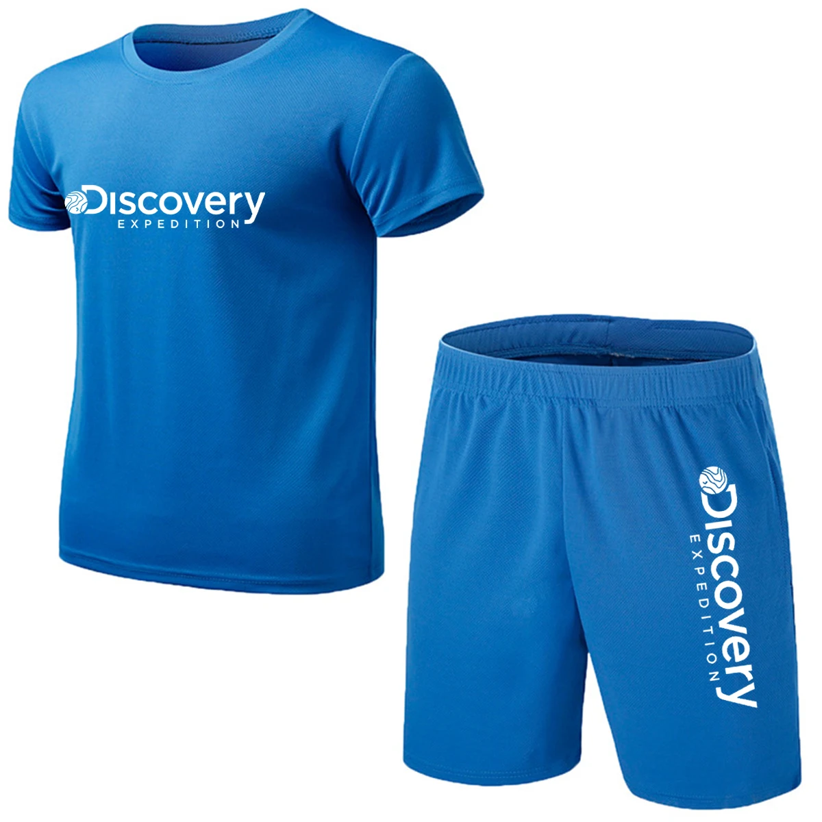 Discovery Summer Men's suit Sports shorts suit Breathable pants fitness competition training basketball suit T-shirt custom-made