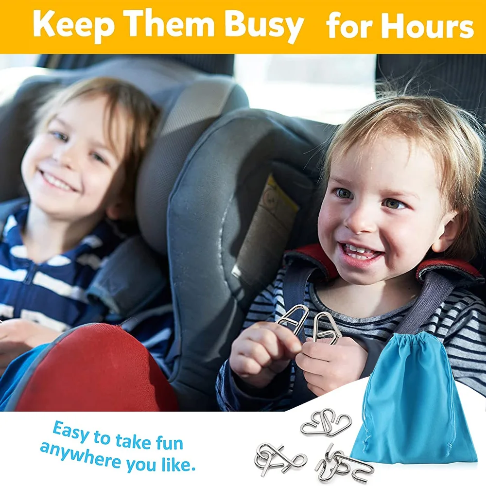 

D-FantiX металлическая искусственная проволока IQ разумный головоломка для детей и взрослых интерактивная игра реалвер обучающие игрушки