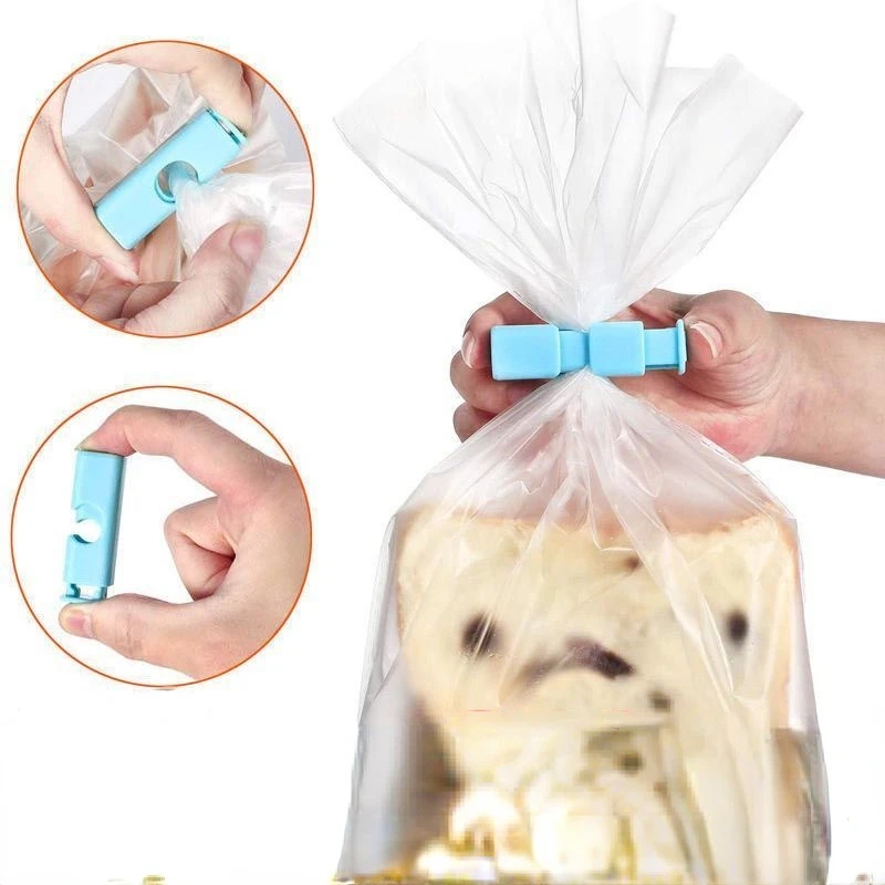 Snack bag sealing clip latch press type bread bag clip food bag sealing clip multipurpose kitchen sealer