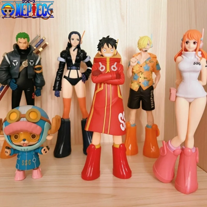 Новый горячий аниме Bandai One Piece Dxf The Grandline Series Egghead Nico Robin Sanji Фигурка ПВХ Модель